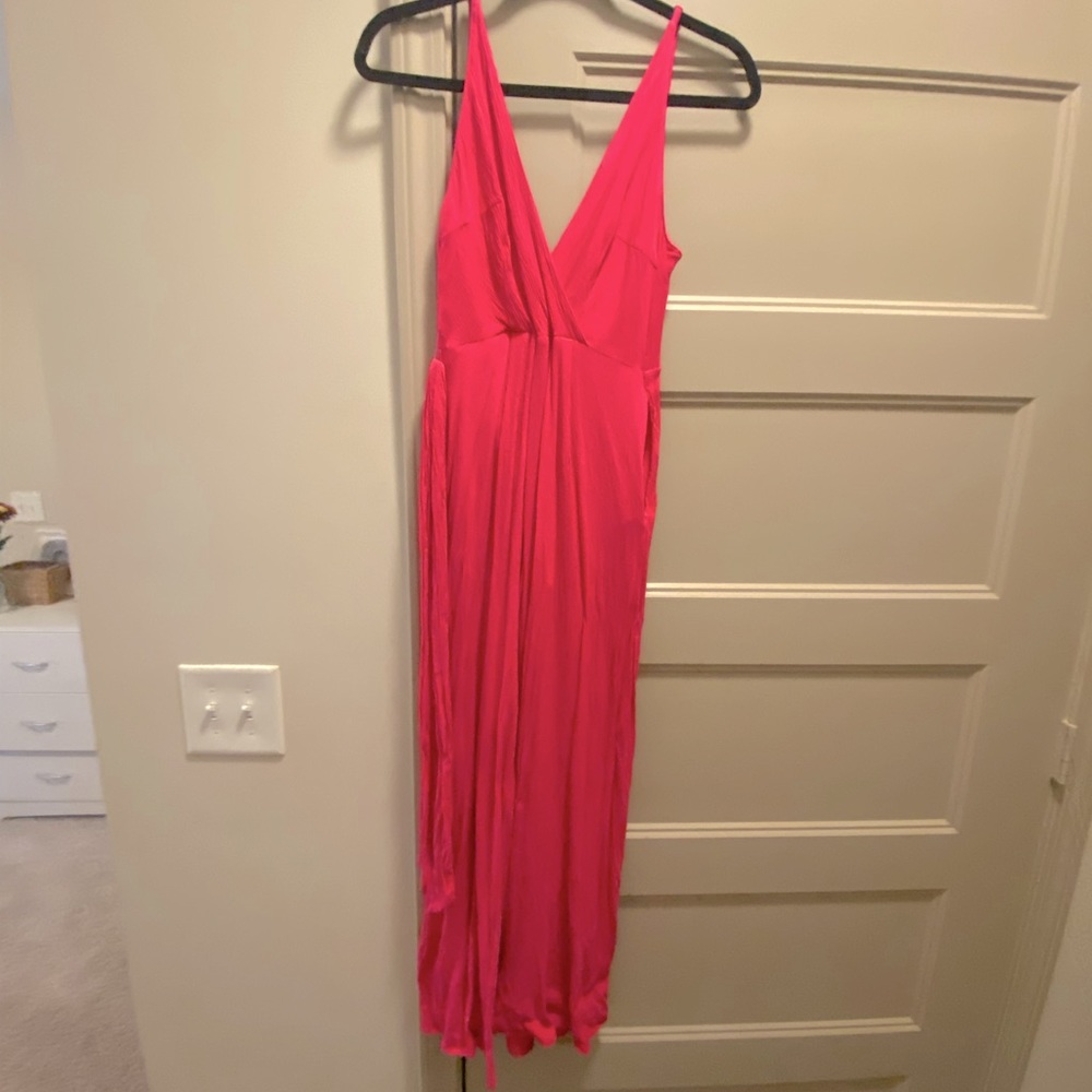 Hot pink jumpsuit